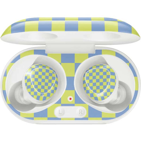 Neon Checkered Galaxy Buds Plus Skin